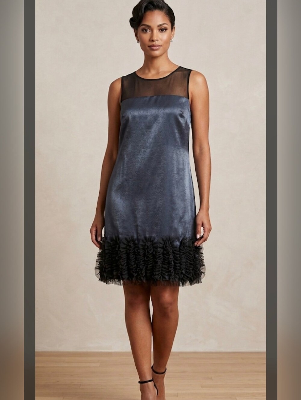 Blue size 6 dress London Times